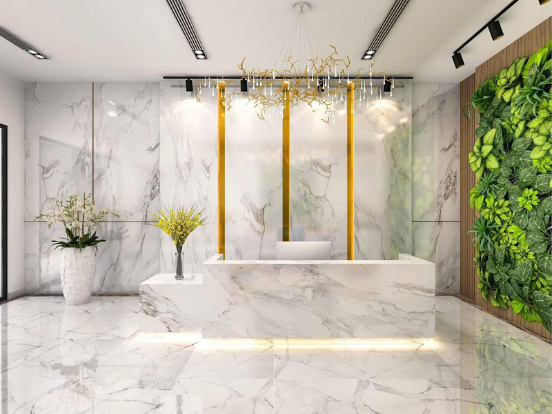 Sơn giả đá mặt tiền biệt thự