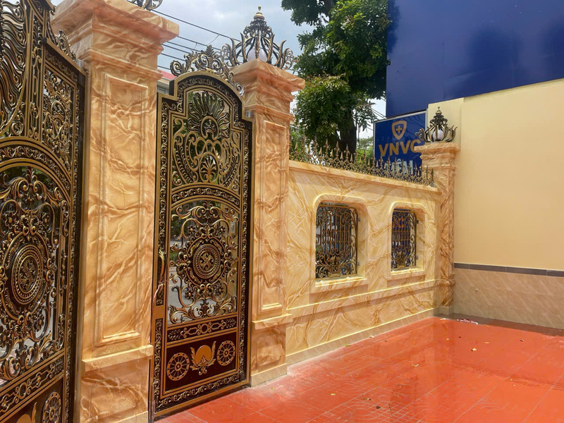 Sơn giả đá mặt tiền biệt thự