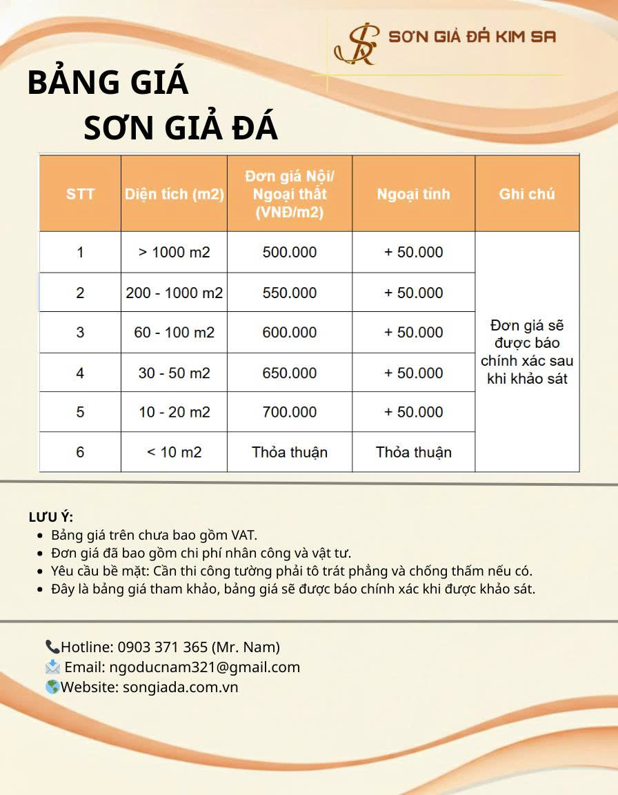 Sơn giả đá biệt thự
